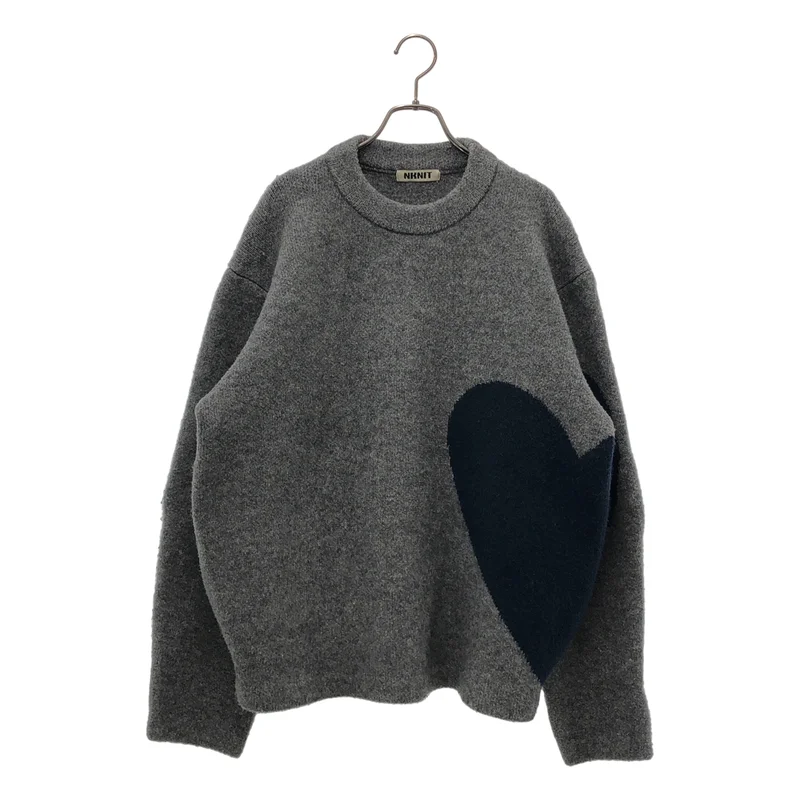 NKNIT / ンニット | 2023AW | pattern knit / ウール ハート クルーネック ニット セーター |