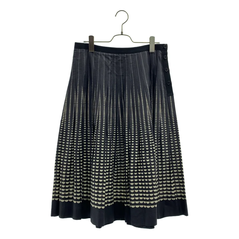 MARGARET HOWELL / マーガレットハウエル | HARFMOON SILK COTTON フレアスカート | 3 | レディース