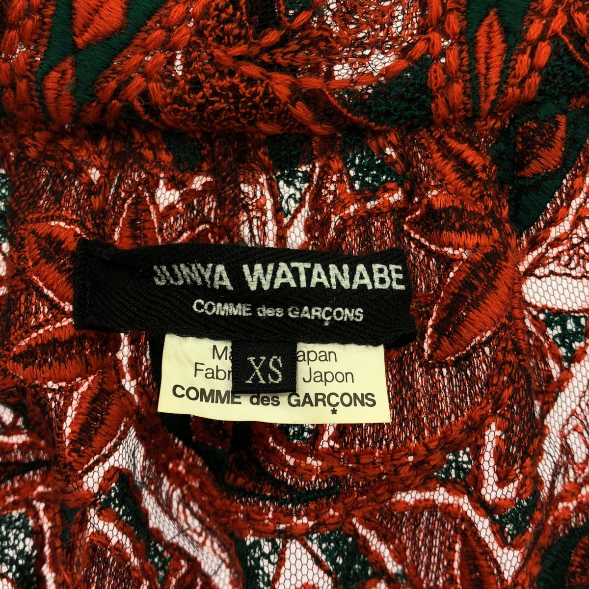 JUNYA WATANABE COMME des GARCONS / ジュンヤワタナベ | 2012SS | 変形 アシンメトリー エンブロイダリー ドレス ワンピース | XS | レディース