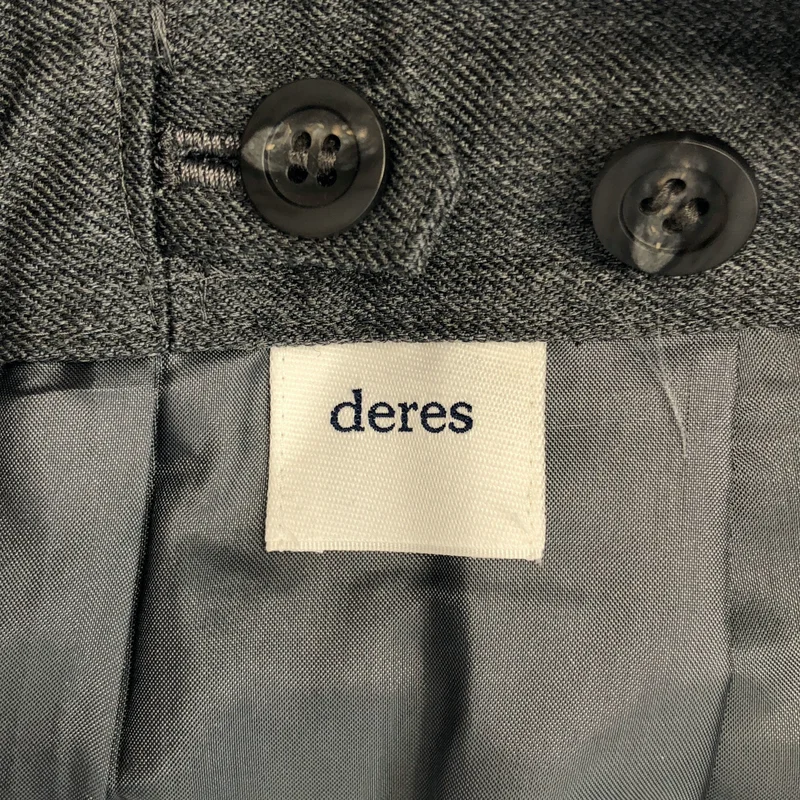 deres / デレス | ウール ハイウエスト 2タック ワイドパンツ | 1 | レディース