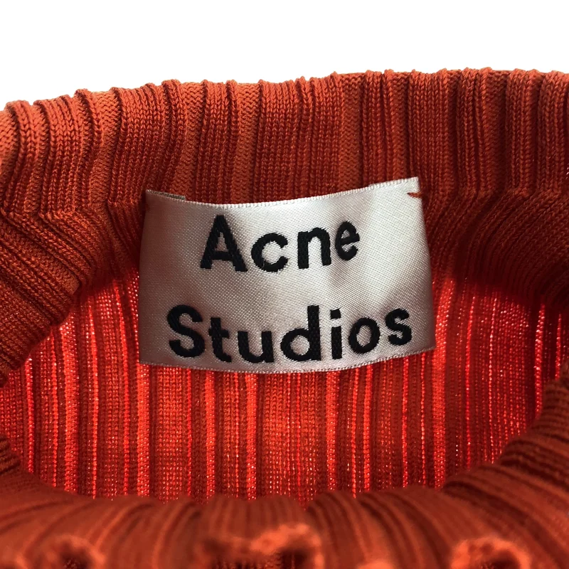 Acne Studios / アクネストゥディオズ | コットン混 リブ ハイネックカットソー | XS | レディース