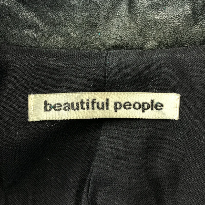 beautiful people / ビューティフルピープル | レザー ダブルライダースジャケット | 140 | レディース