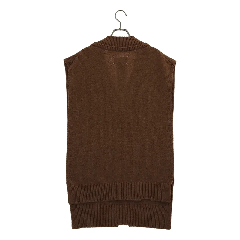 Maison Margiela / メゾンマルジェラ | 2021AW | ウール Vネック タバード ニットベスト | M | メンズ
