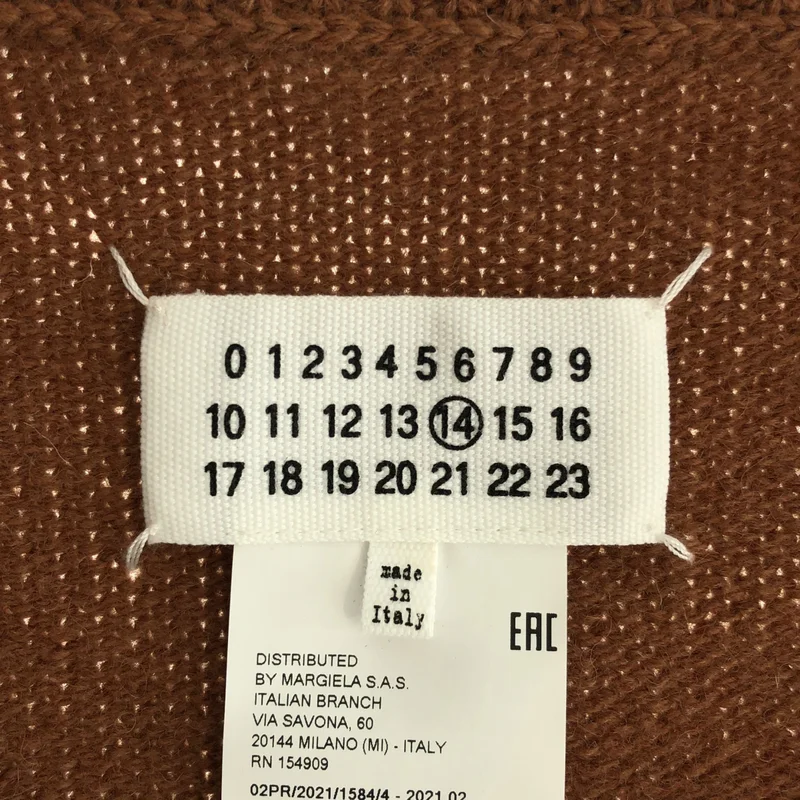 Maison Margiela / メゾンマルジェラ | 2021AW | ウール Vネック タバード ニットベスト | M | メンズ