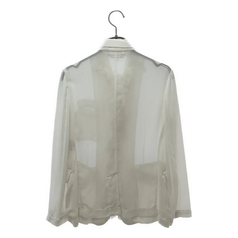 COMME des GARCONS COMME des GARCONS / コムコム | 2014SS | チュール フリル装飾 テーラードジャケット | XS | レディース