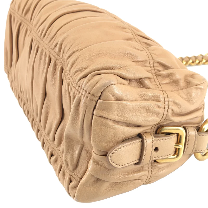 PRADA / プラダ | Nappa Gaufre ナッパゴーフル チェーン ショルダーバッグ |