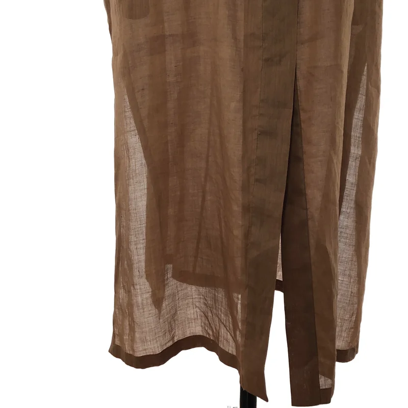 MAX MARA STUDIO / マックスマーラステュディオ | リネン フーデッド シースルーコート | 44 | レディース