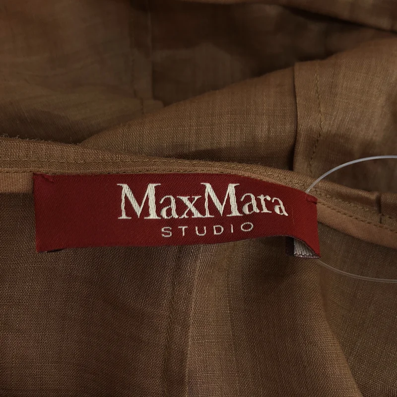 MAX MARA STUDIO / マックスマーラステュディオ | リネン フーデッド シースルーコート | 44 | レディース