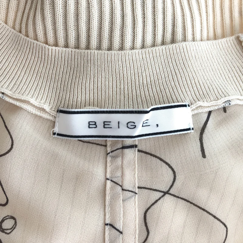 BEIGE， / ベイジ | 異素材切り替え バックオープン ノースリーブニット | 4 | レディース