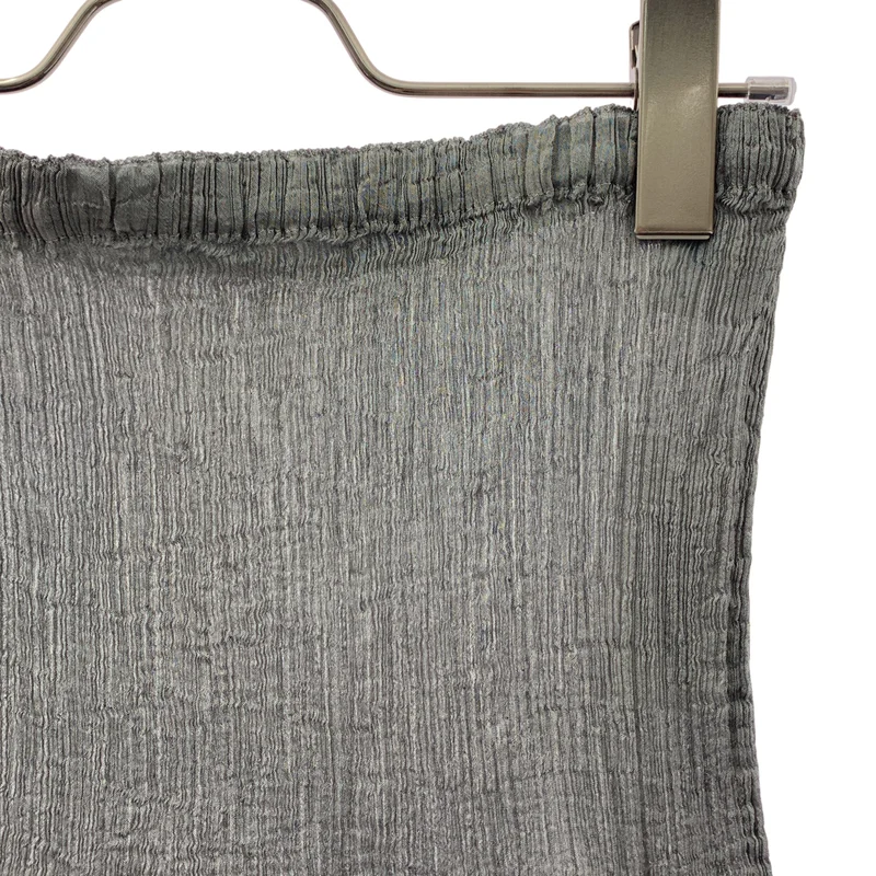me ISSEY MIYAKE / ミーイッセイミヤケ | シワ加工 切替 チェック スカート |