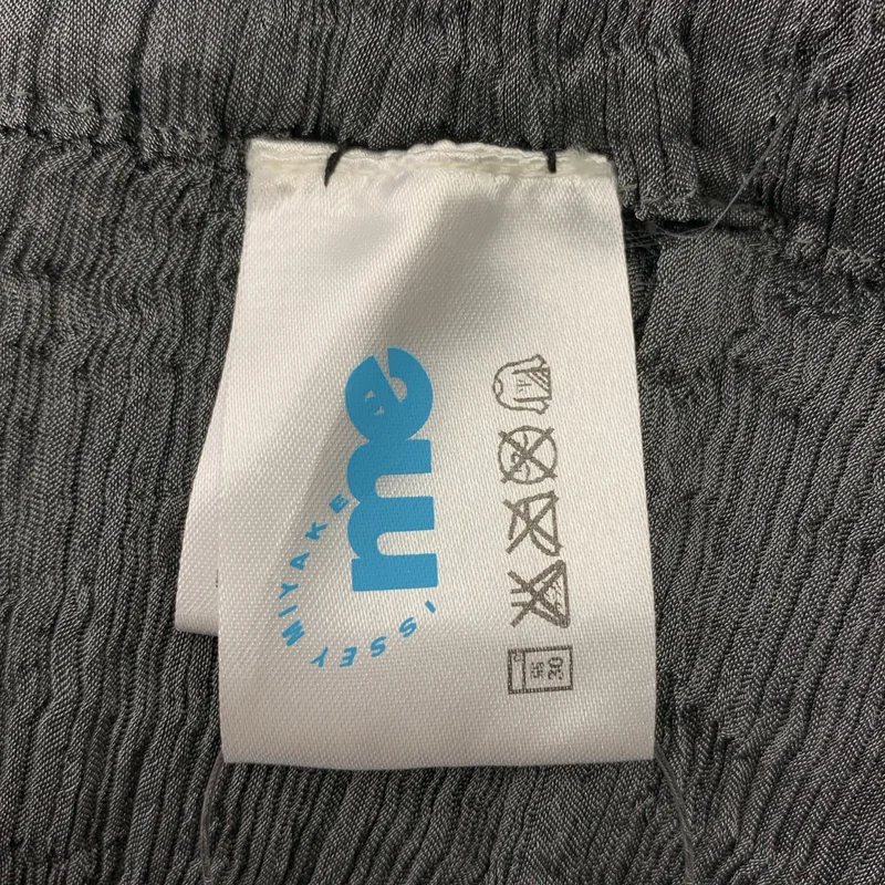 me ISSEY MIYAKE / ミーイッセイミヤケ | シワ加工 切替 チェック スカート |