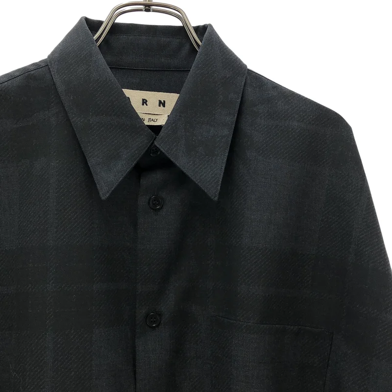 MARNI / マルニ | 2020AW | トロピカルウール チェック オーバーシャツ | 50 | メンズ