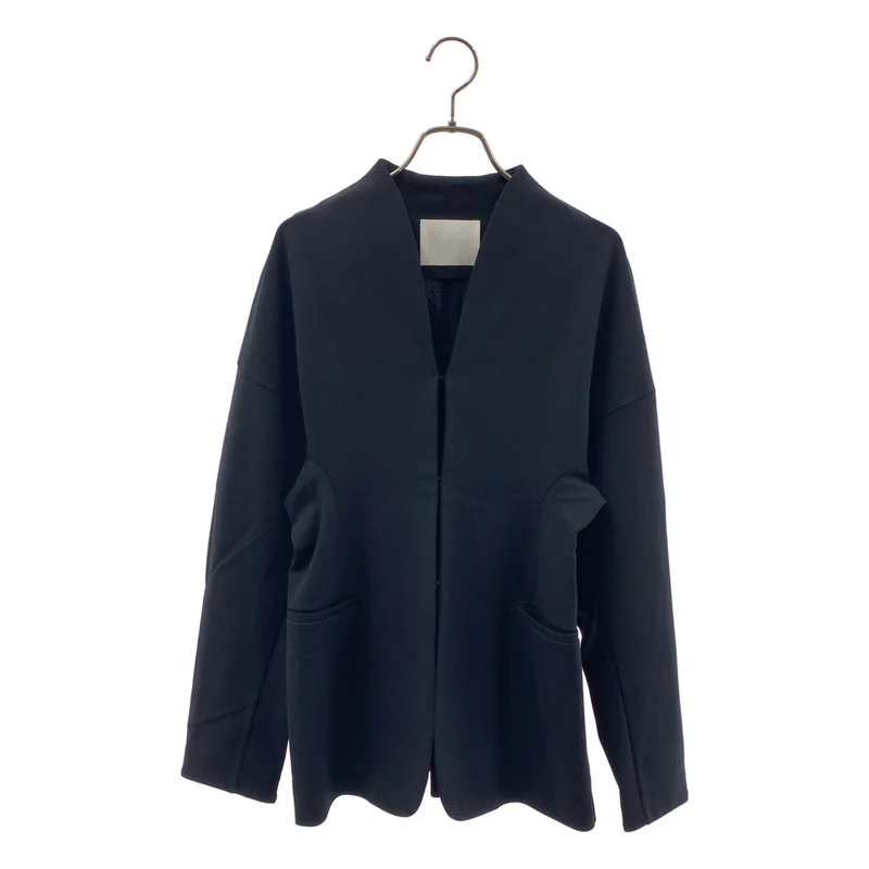 Mame Kurogouchi / マメクロゴウチ | 2024AW | Double Jersey Dropped Shoulder Jacket ドロップショルダー ジャージ ジャケット | 1 | レディース