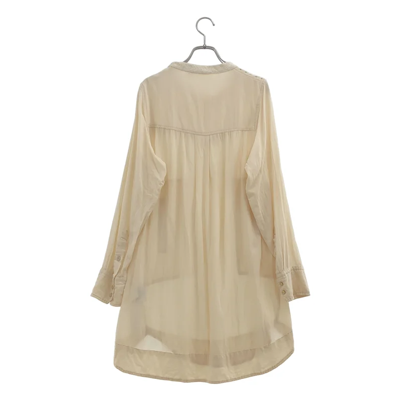 ISABEL MARANT ETOILE / イザベルマランエトワール | レーヨン コットン レース刺しゅう ギャザーワンピース | 36 | レディース