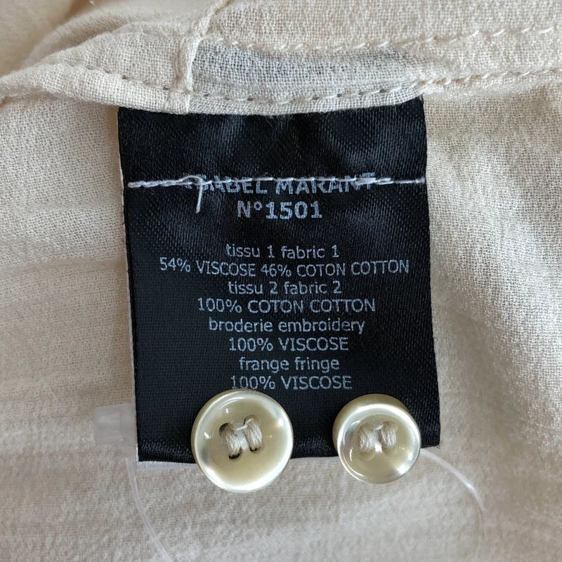 ISABEL MARANT ETOILE / イザベルマランエトワール | レーヨン コットン レース刺しゅう ギャザーワンピース | 36 | レディース