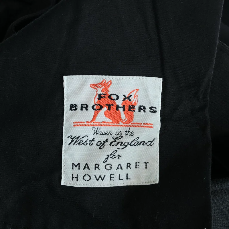 MARGARET HOWELL / マーガレットハウエル | FOX BROTHERS / ウール コットン タック スラックス | 2 | レディース