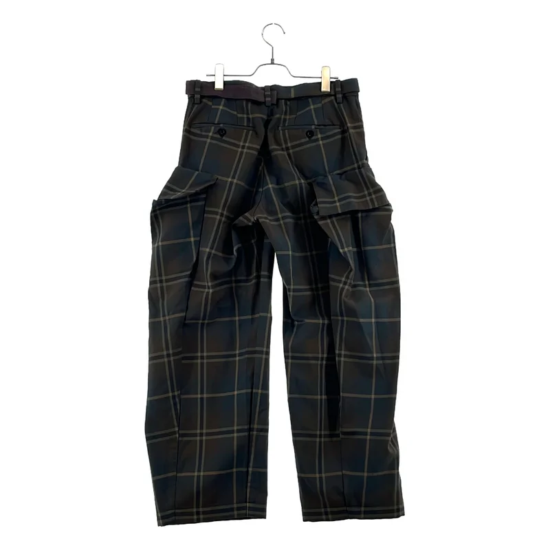sacai / サカイ | 2025AW | Plaid Pants / チェック ベルテッド カーゴ パンツ | 1 | メンズ