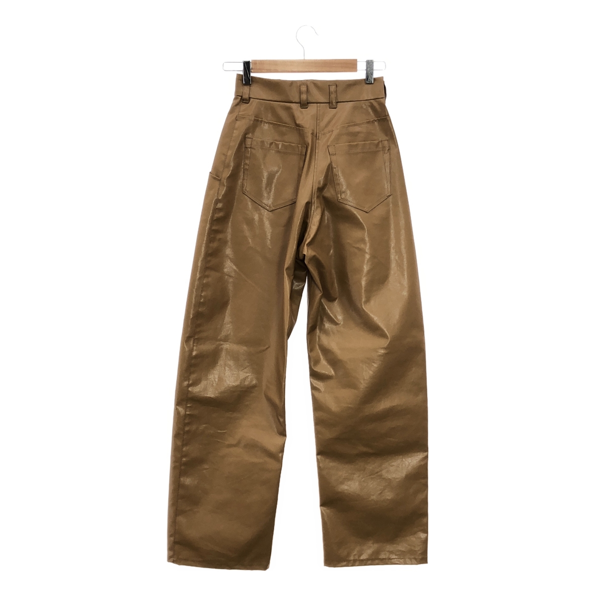 Mame Kurogouchi / マメクロゴウチ | 2024SS | Coated Cotton Gabardine Wide Trousers ギャバジン パンツ | 1 | レディース