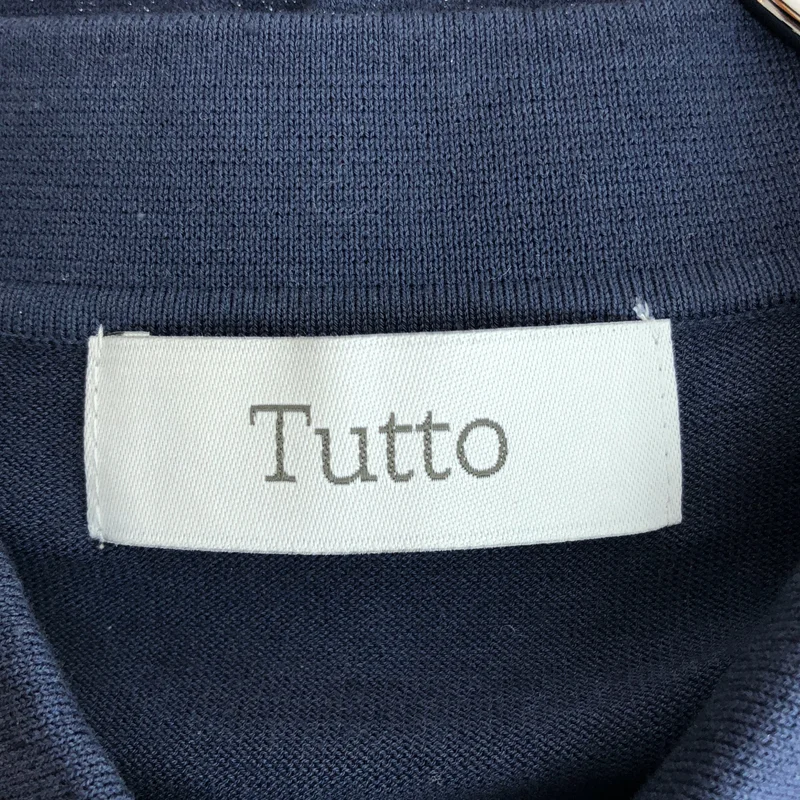 None / | Tutto / トゥット / コットン ニットポロシャツ | 50 | メンズ