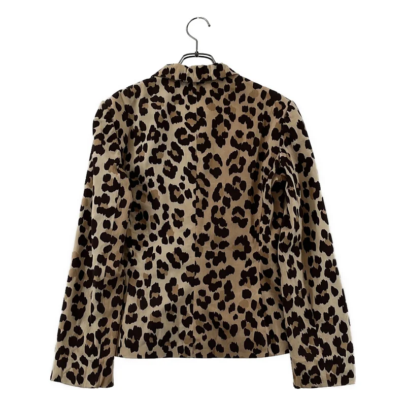 MOSCHINO / モスキーノ | レオパード シングルブレスト ジャケット | 40 | レディース
