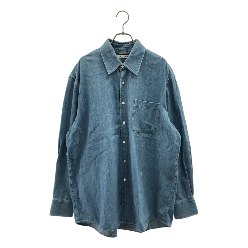 OUR LEGACY / アワーレガシー | ABOVE SHIRT  Vintage Denim / ヴィンテージ加工 オーバーデニムシャツ | 48 | メンズ