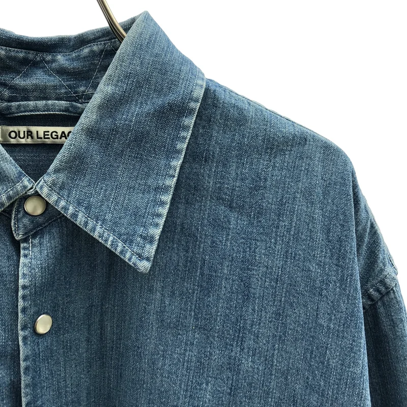 OUR LEGACY / アワーレガシー | ABOVE SHIRT  Vintage Denim / ヴィンテージ加工 オーバーデニムシャツ | 48 | メンズ