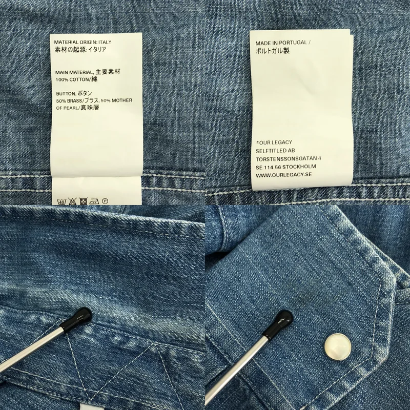 OUR LEGACY / アワーレガシー | ABOVE SHIRT  Vintage Denim / ヴィンテージ加工 オーバーデニムシャツ | 48 | メンズ