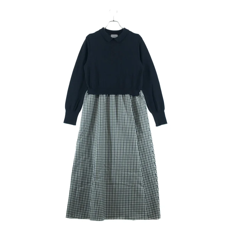 MACKINTOSH PHILOSOPHY / マッキントッシュフィロソフィー | ニット ドッキング ワンピース | 38 | レディース