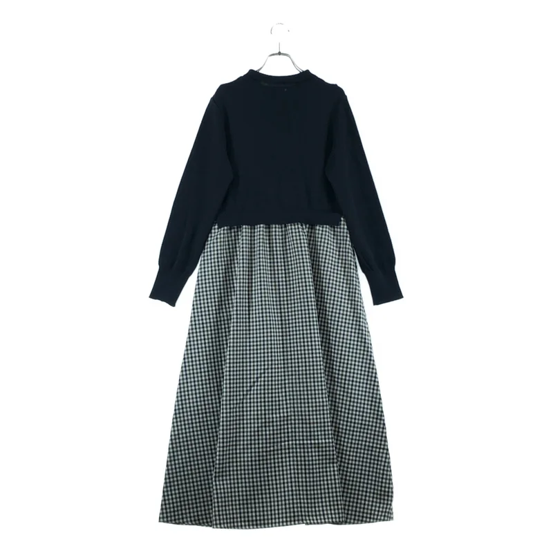 MACKINTOSH PHILOSOPHY / マッキントッシュフィロソフィー | ニット ドッキング ワンピース | 38 | レディース