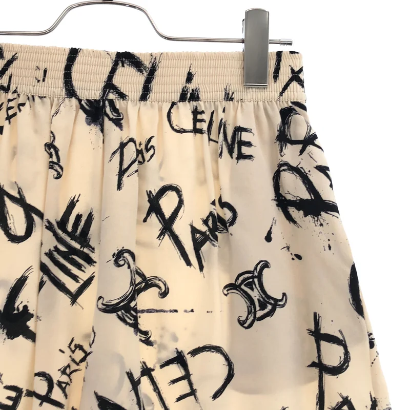 CELINE / セリーヌ | シルク トリオンフ グラフィックロゴ ショートパンツ |