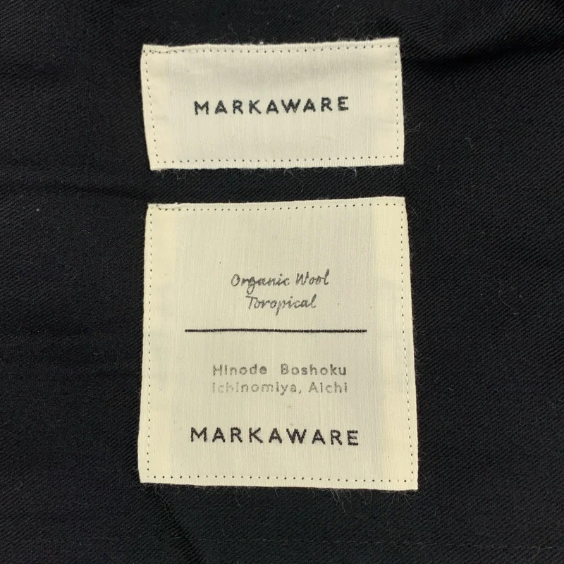 MARKAWARE / マーカウェア | CLASSIC FIT TROUSERS ORGANIC WOOL TROPICAL / トロピカル ウール タック パンツ | 3 | メンズ