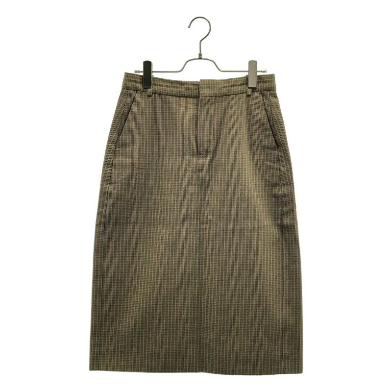 BALENCIAGA / バレンシアガ | コットン ストライプ ロングスカート | 36 | レディース