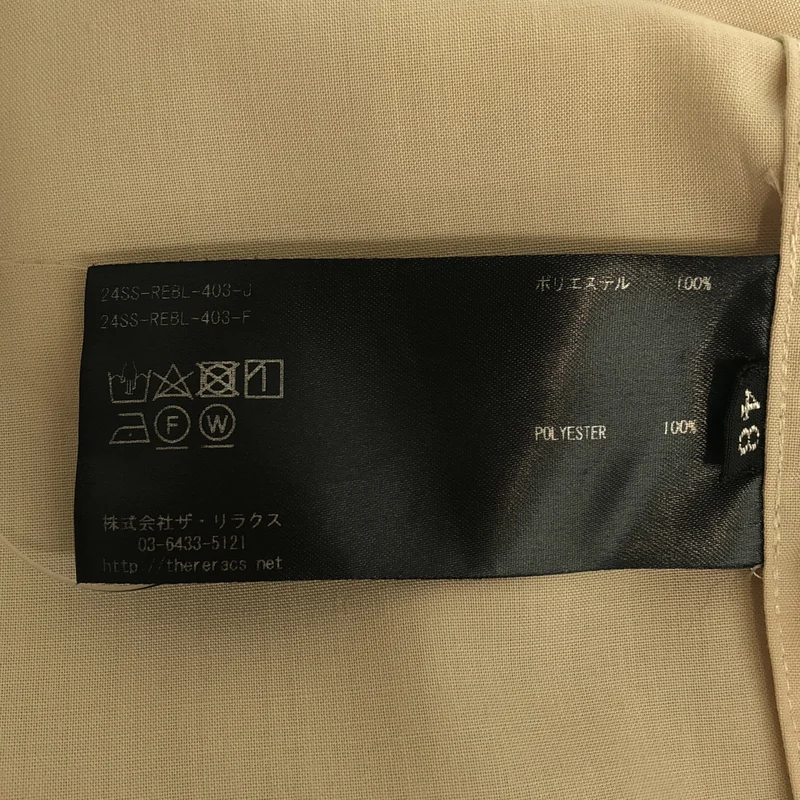 THE RERACS / ザリラクス | 2024SS | SIDE ZIP PULLOVER SHIRT サイドジッププルオーバーシャツ | 48 | メンズ