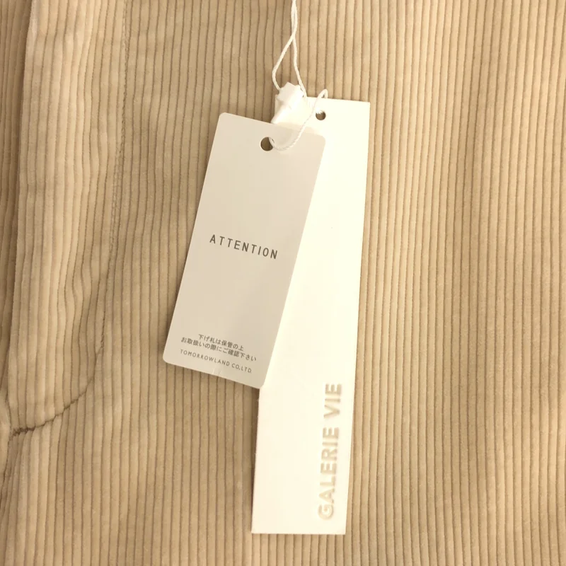 GALERIE VIE / ギャルリーヴィー | シャンカールコットン コーデュロイパンツ | 36 | レディース