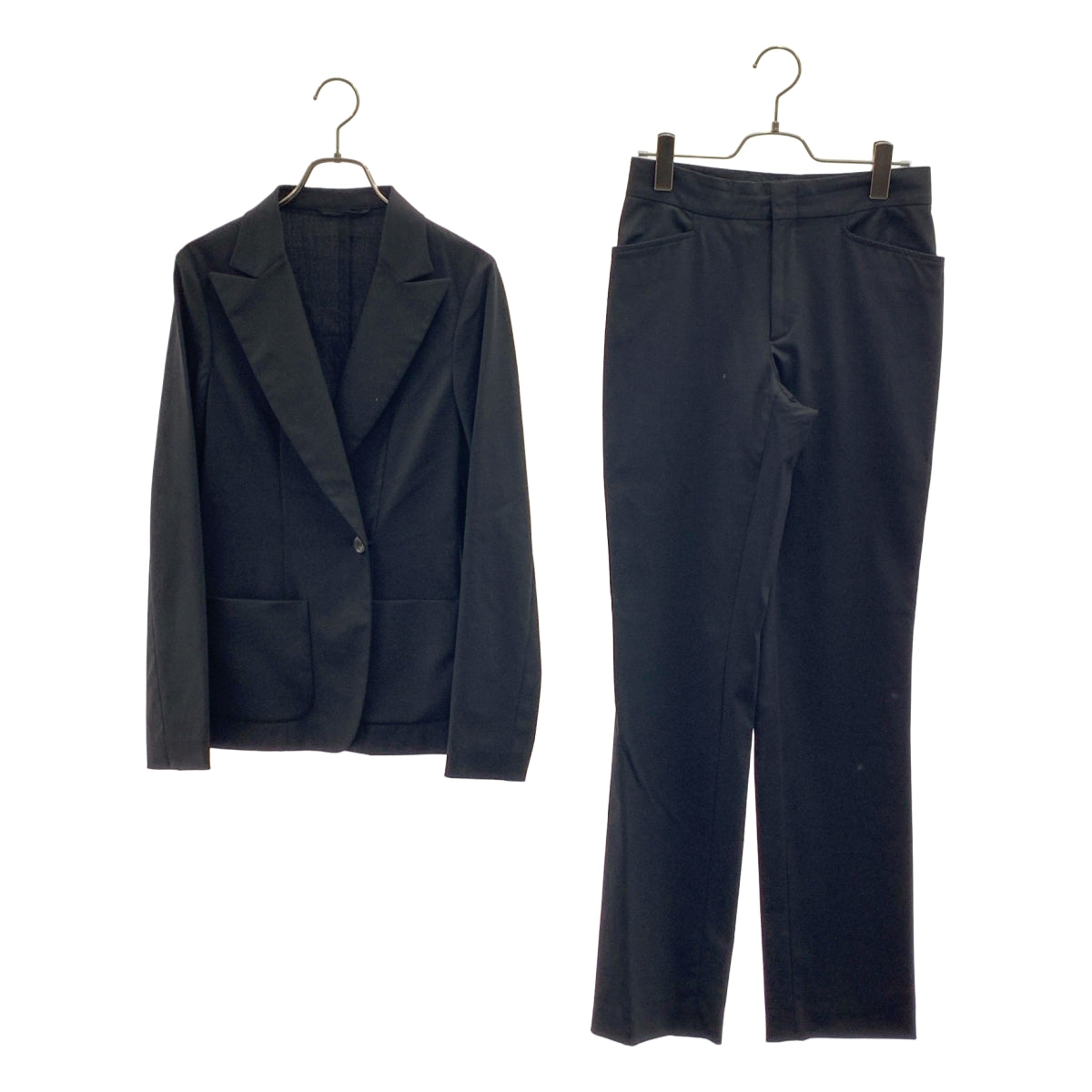 GUCCI / グッチ | セットアップ / ウール カシミヤ ダブル テーラードジャケット / スラックス パンツ | 38 | ブラック | レディース GUCCI / グッチ | セットアップ / ウール カシミヤ ダブル テーラード