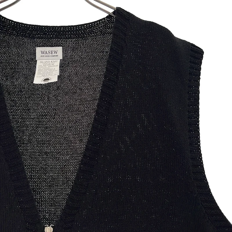 WASEW / ワソー | VIRGIN ZIP VEST ニット ベスト | M | メンズ