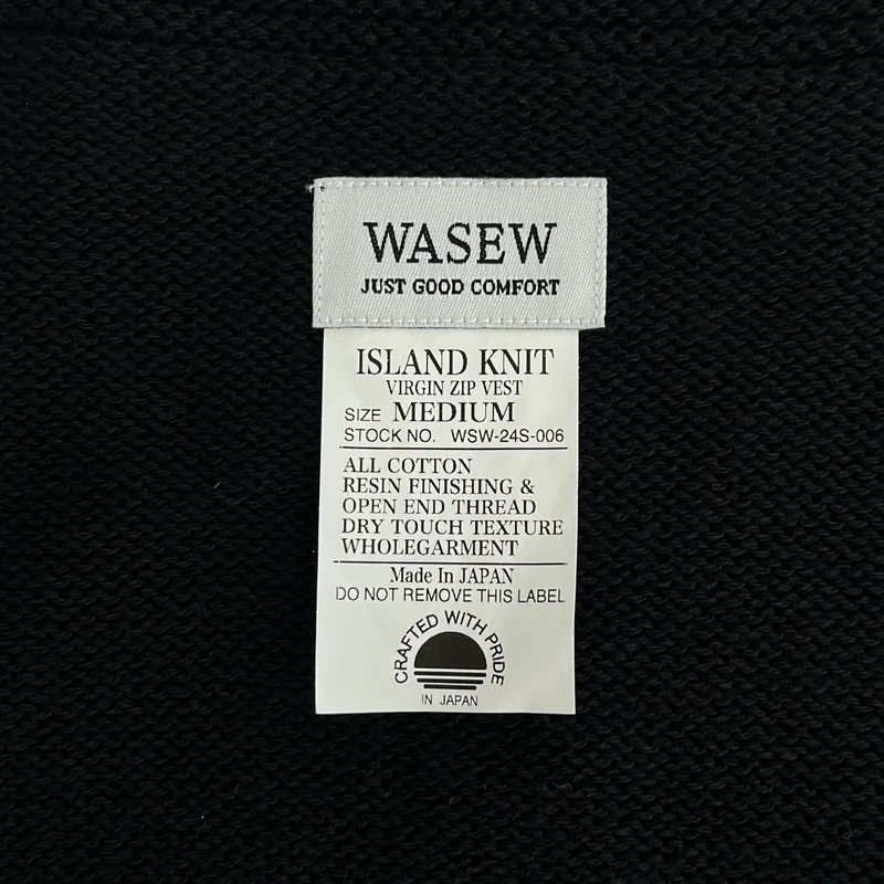 WASEW / ワソー | VIRGIN ZIP VEST ニット ベスト | M | メンズ