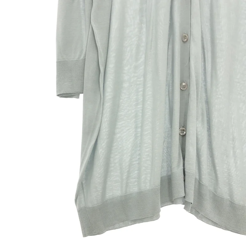 Maison Margiela / メゾンマルジェラ | シルク100% ロング カーディガン S29HA0487 | S | レディース