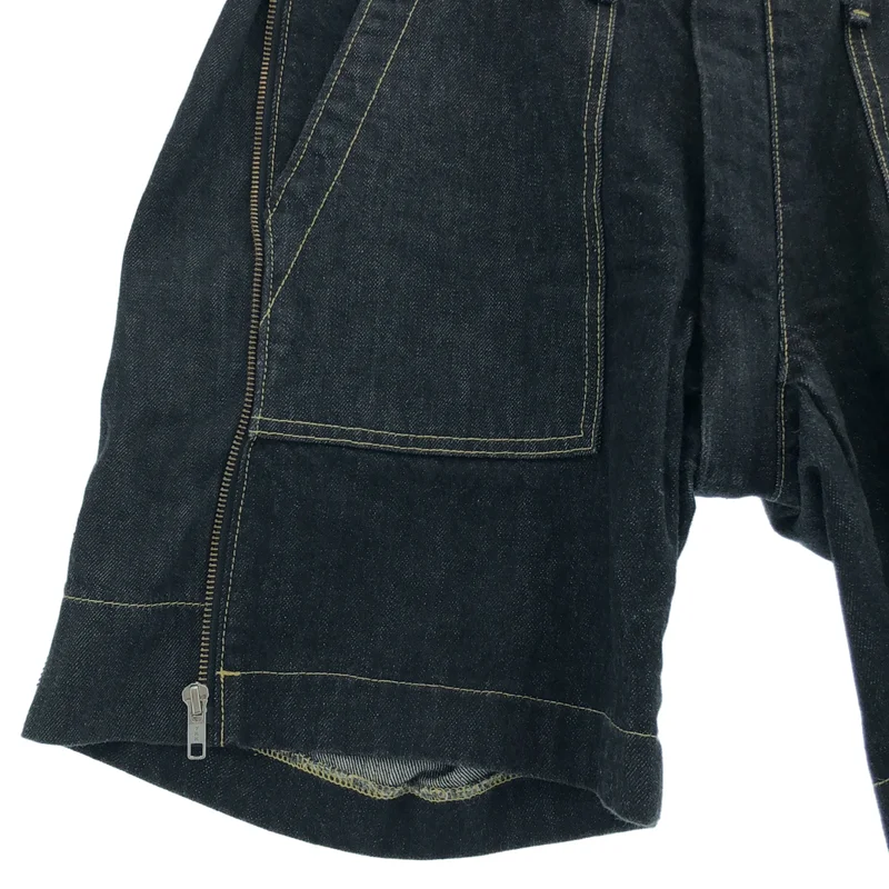 GANRYU / ガンリュウ | 2016AW | サイドジップ デニムショートパンツ | L | メンズ