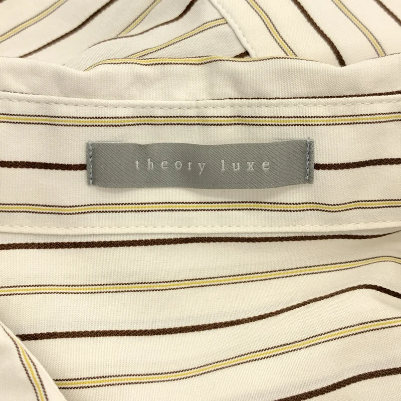 theory luxe / セオリーリュクス | コットン ストライプ シャツ ブラウス | 38 | レディース