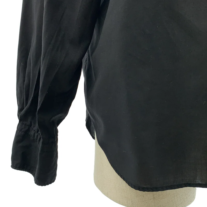 BLACK COMME des GARCONS / ブラックコムデギャルソン | 2018SS | ポリエステル フリル装飾 シャツ ブラウス | M | レディース
