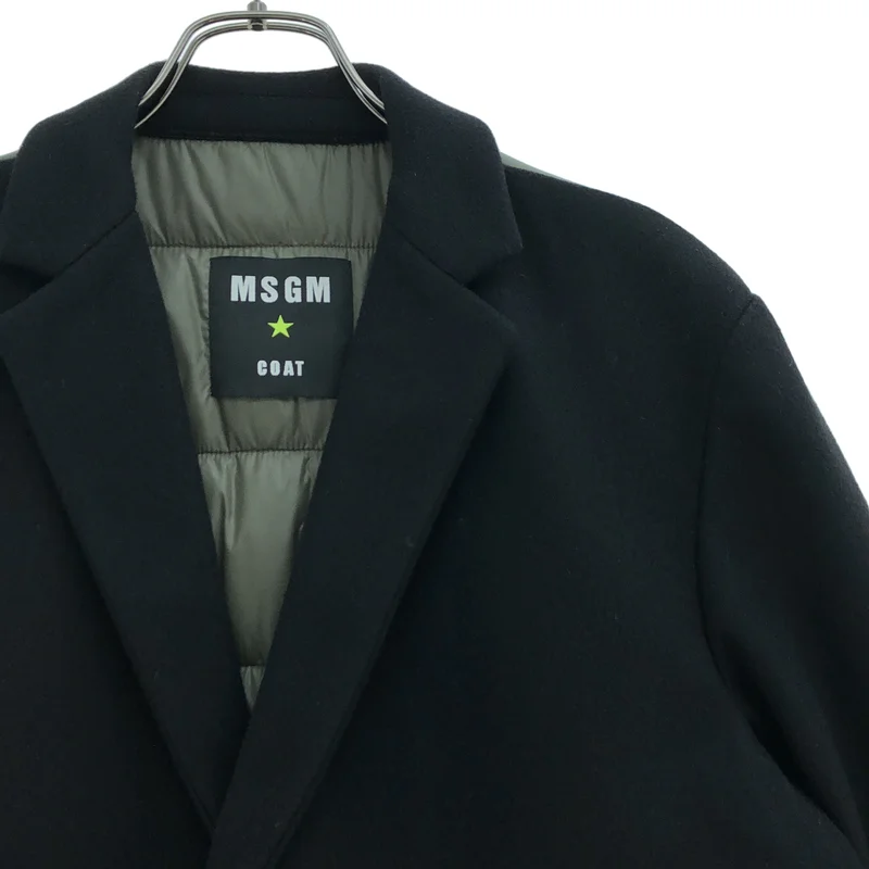 MSGM / エムエスジーエム | 中綿切替チェスターコート 1940MC01 | 44 | メンズ
