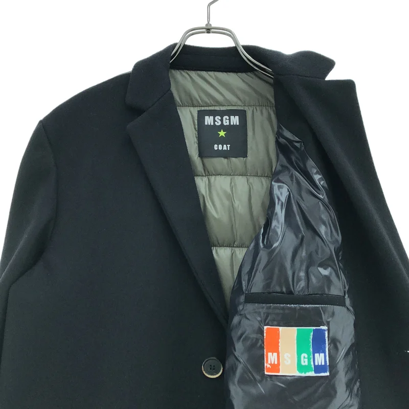 MSGM / エムエスジーエム | 中綿切替チェスターコート 1940MC01 | 44 | メンズ