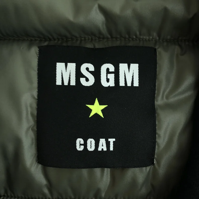 MSGM / エムエスジーエム | 中綿切替チェスターコート 1940MC01 | 44 | メンズ