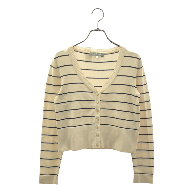 Max Mara / マックスマーラ | ボーダー ニット カーディガン | S | レディース