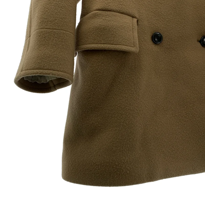 YLEVE / イレーヴ | WOOL MOSSER PEA COAT ウール コート | 1 | レディース