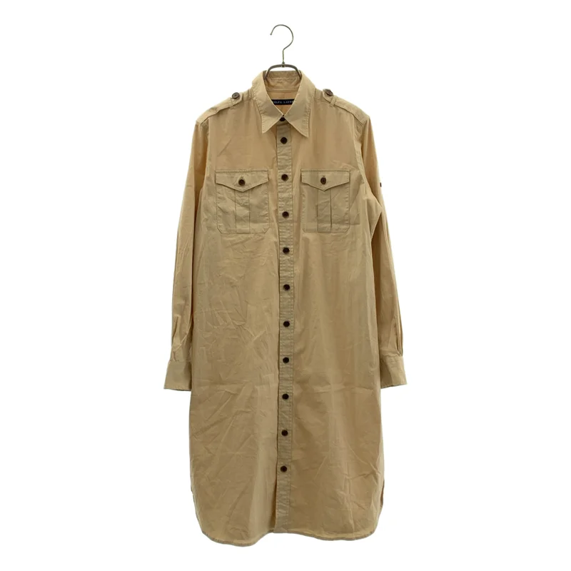 RALPH LAUREN / ラルフローレン | ミリタリー シャツワンピース | 5f | レディース