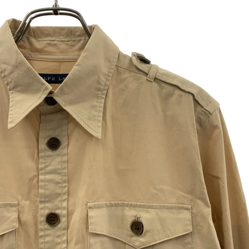 RALPH LAUREN / ラルフローレン | ミリタリー シャツワンピース | 5f | レディース