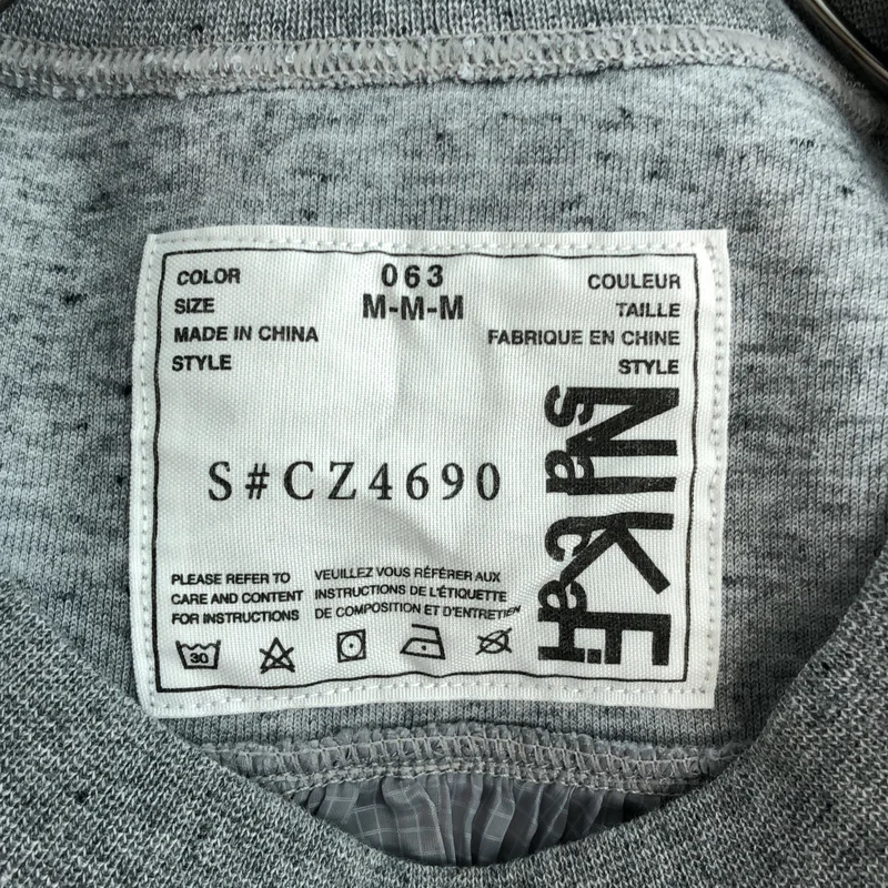 sacai / サカイ | 2020AW | × NIKE / 異素材切り替え バックプリーツ サイドボタン ロゴプリントTシャツ | M | レディース
