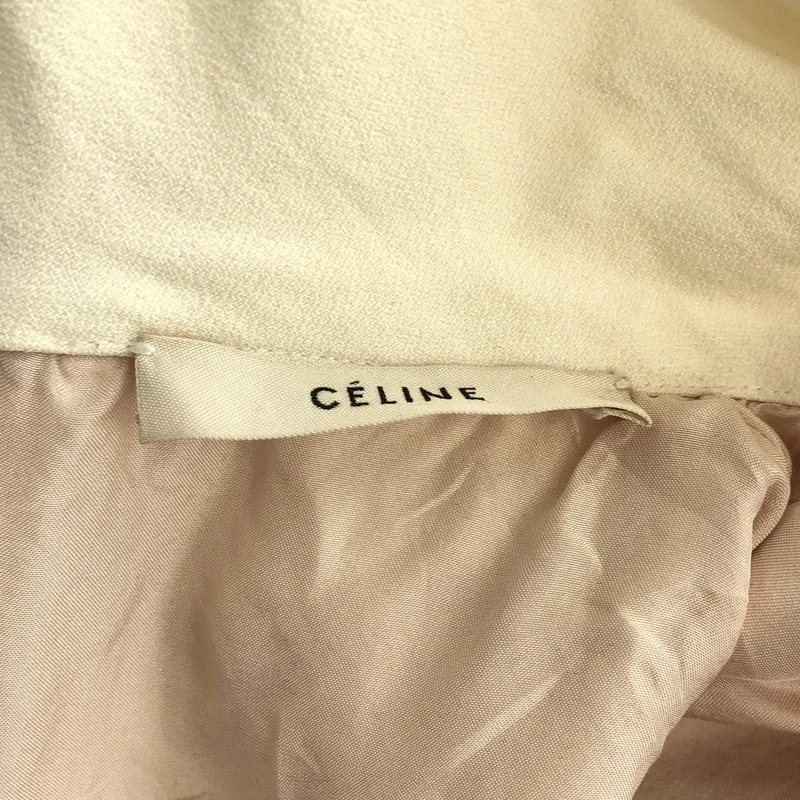 CELINE / セリーヌ | レーヨン 変形 スリーブレス カットオフ ブラウス | 38 | レディース